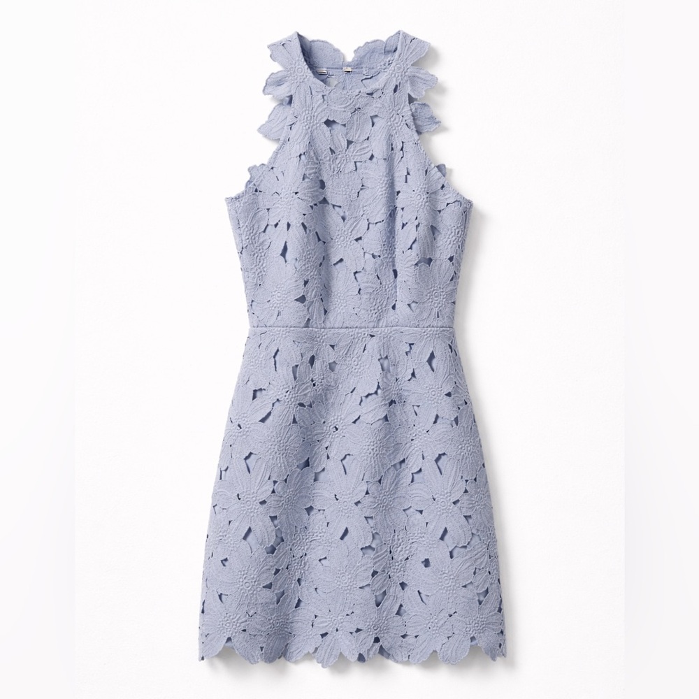 Free People x SAYLOR Baby Blue Jessa Mini Dress